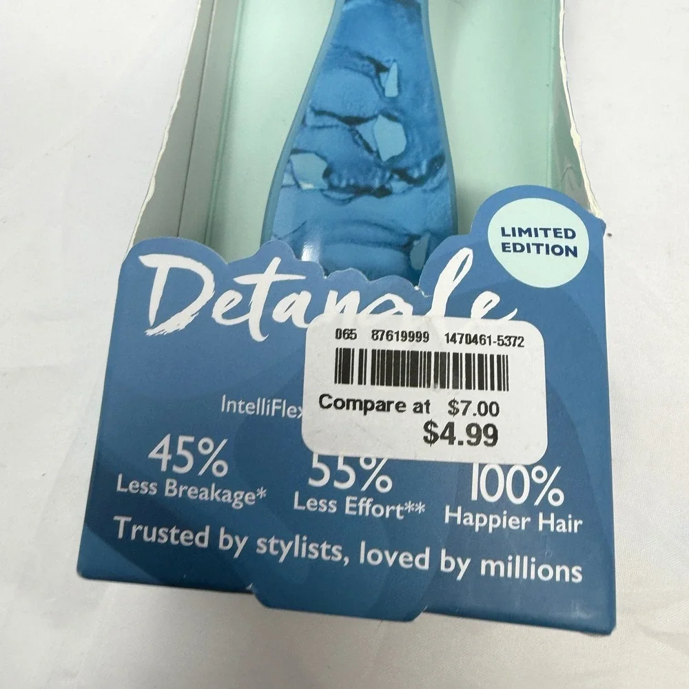 Wet Brush Original Detangler Limited Edition Blue Marble Hair Brush New